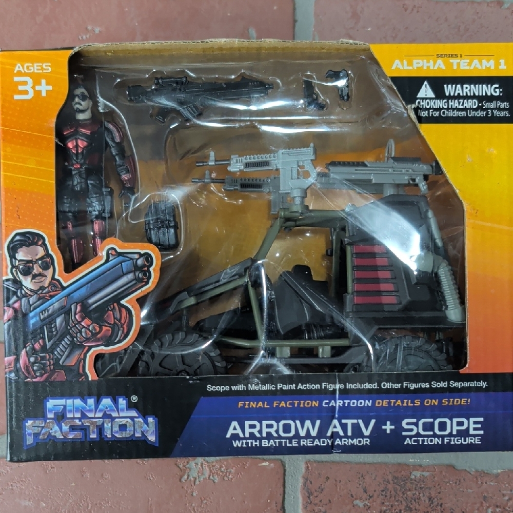 Final Faction Arrow ATV Playset with Scope Action Figure - Black and Olive